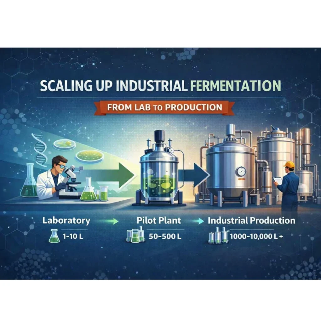 Illustration showing the fermentation process.