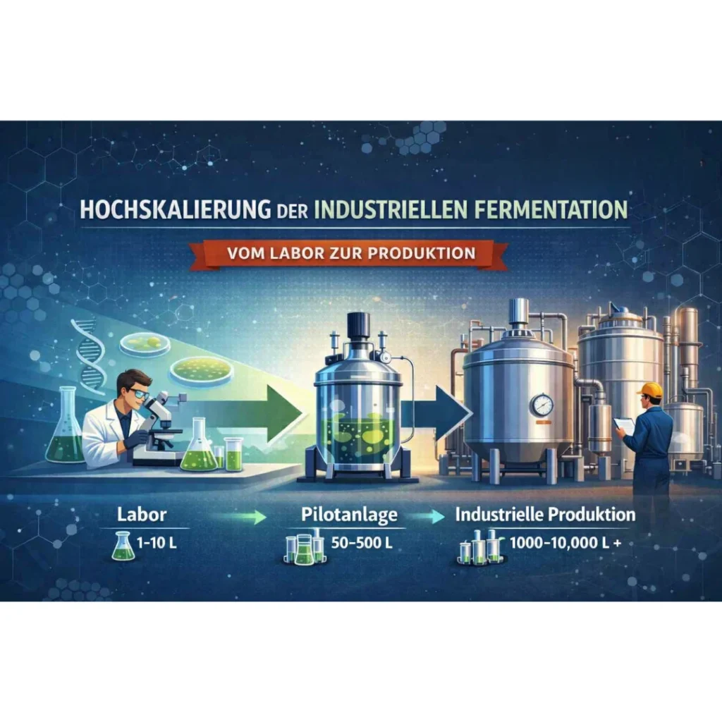 Illustration, die den Gärungsprozess darstellt.