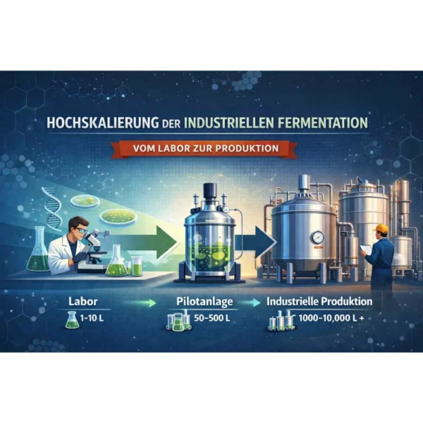 Illustration, die den Gärungsprozess darstellt.