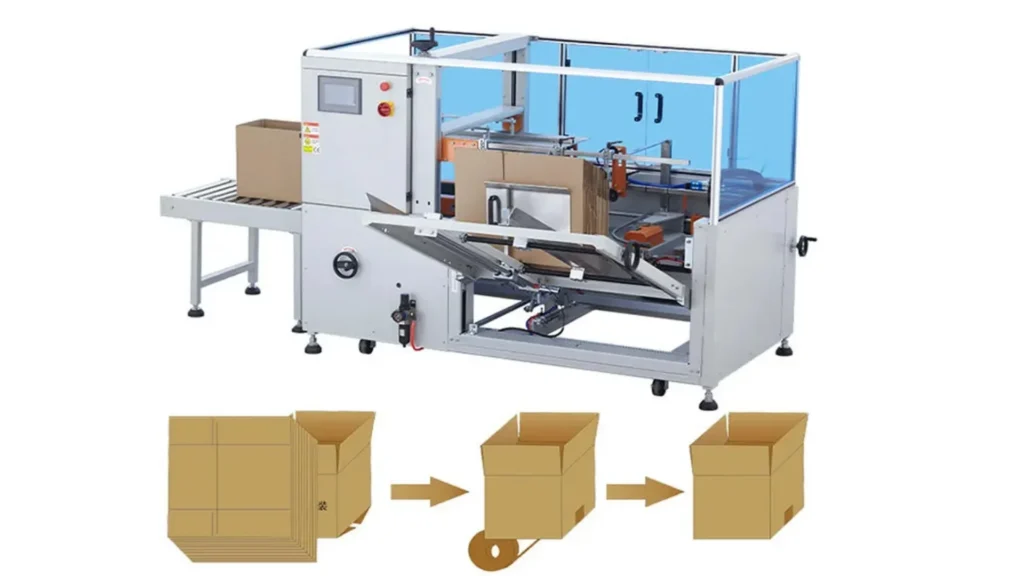 La armadora automática de cajas de TECHMI GROUP- España-Argentina