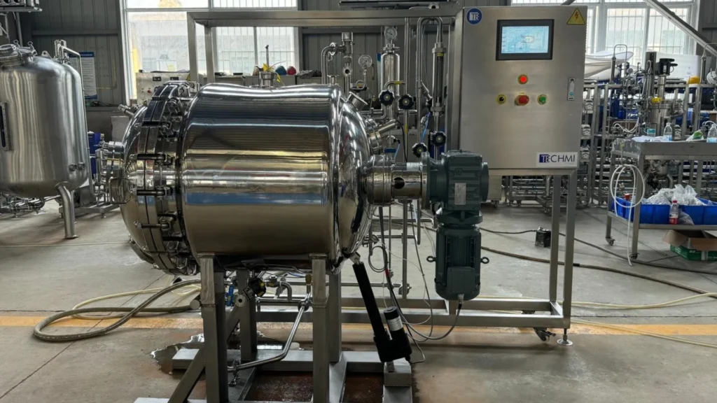 equipo fermentador horizontal para productos sólidos