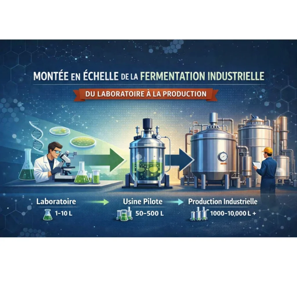 Illustration représentant le processus de fermentation.